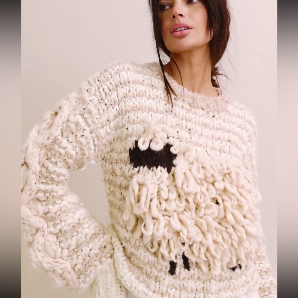 Free People NWT Sheep Chunky Sweater